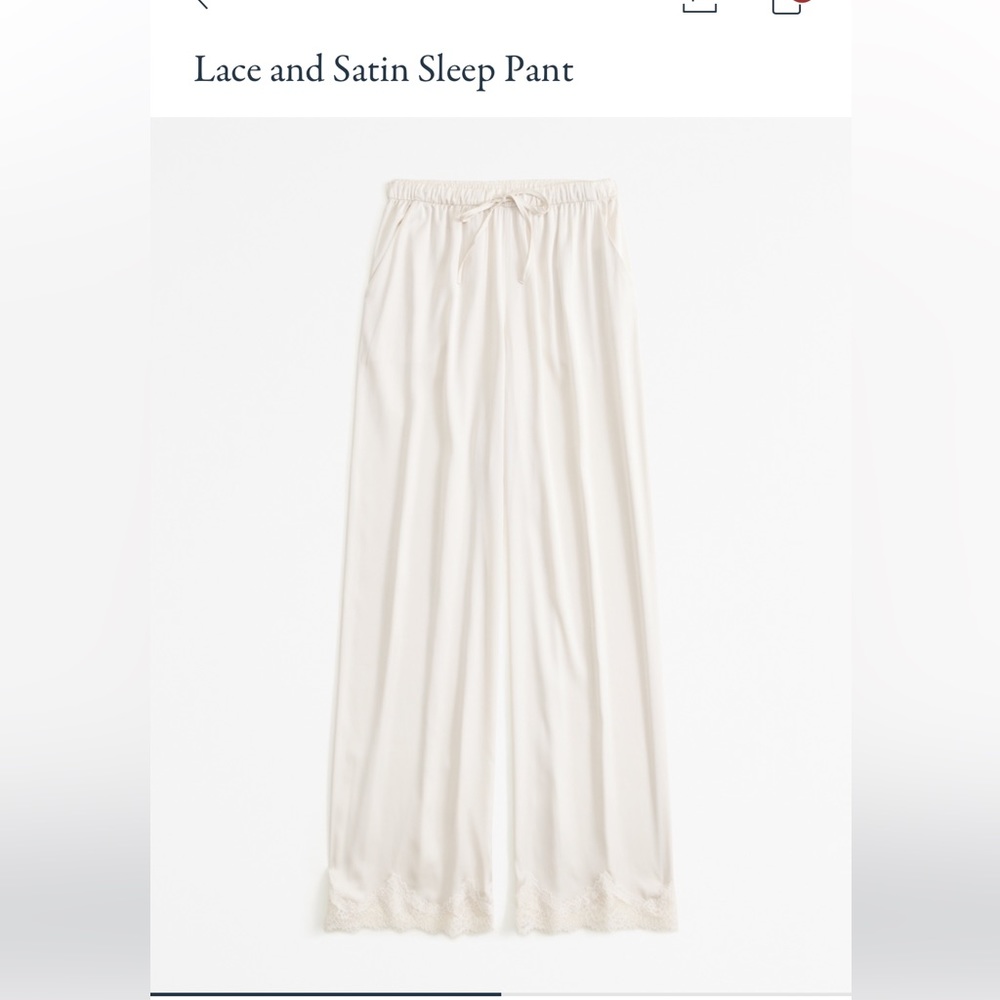 Lace and satin sleep pant Abercrombie